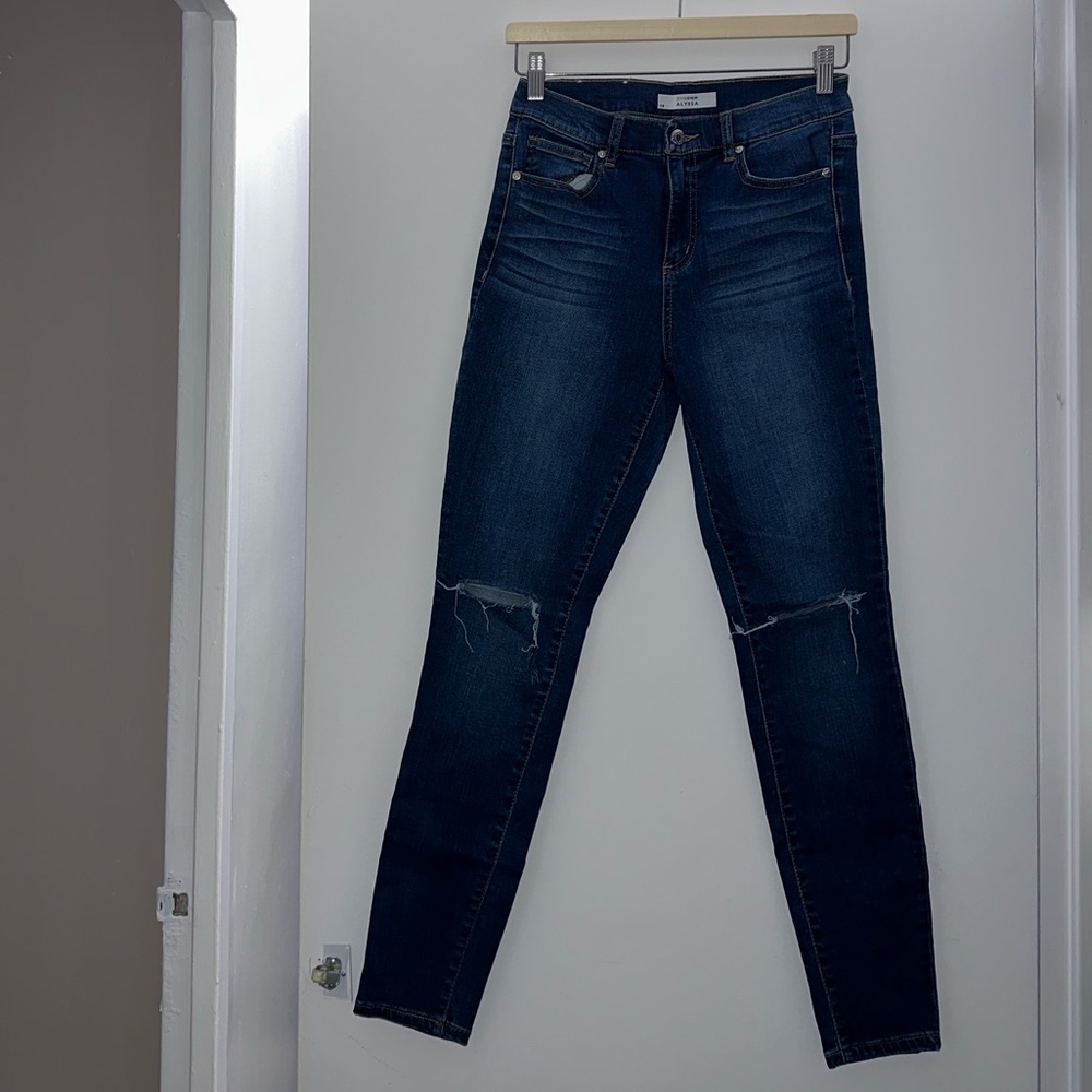 Dynamite Alyssa Skinny Jeans Blue High-Rise Size 28 NWOT